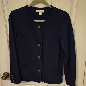Coldwater Creek Women's Dark Blue Cardigan